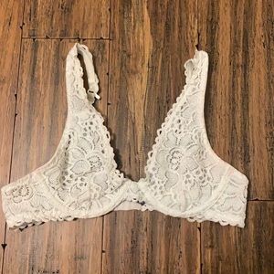 white lace bralette
